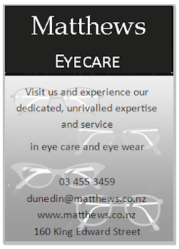 Local optometrists Matthews Eyecare advertise in The Rock.