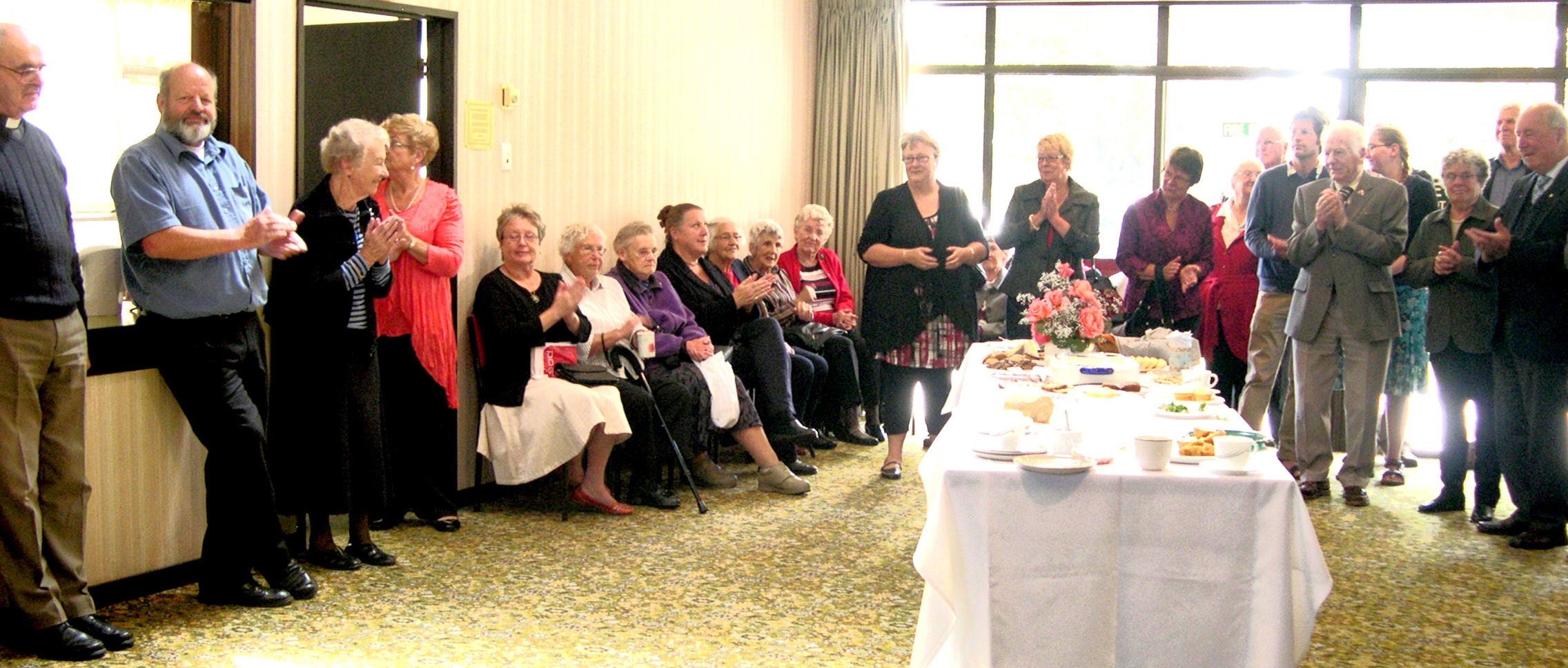 Well-wishers applaud Archdeacon Bernard Wilkinson